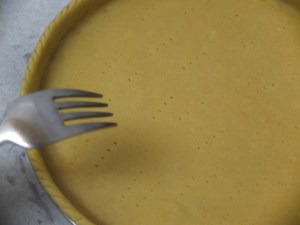 prick holes with fork