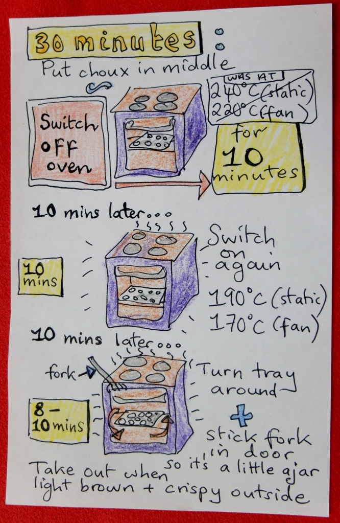 Choux oven instructions