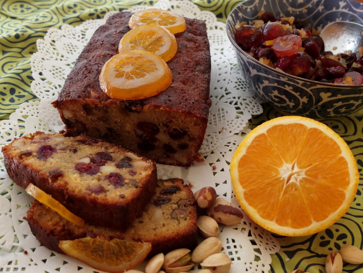 Orange and rum fruitcake-cake anglais