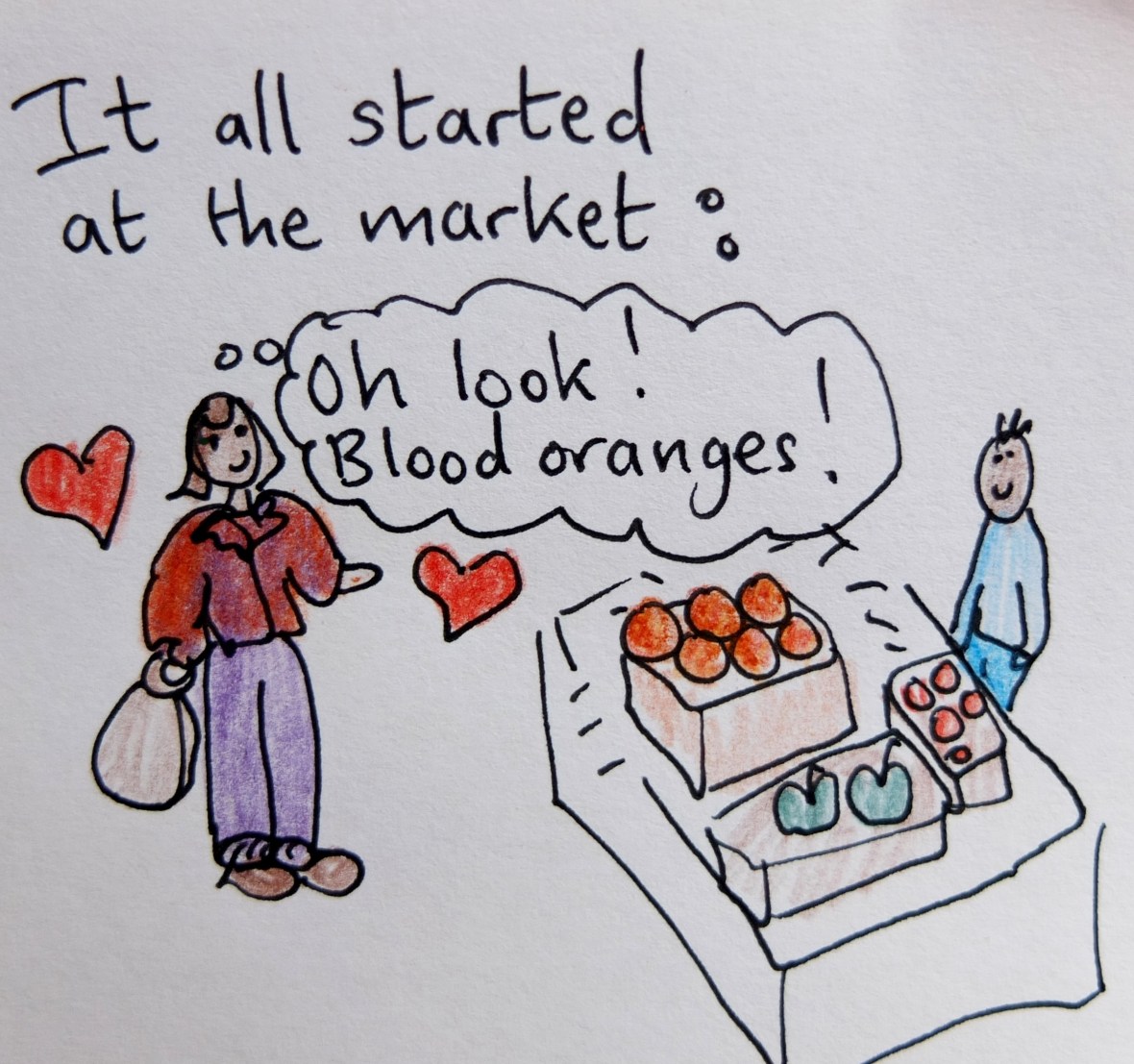 Easy blood orange frangipane tart