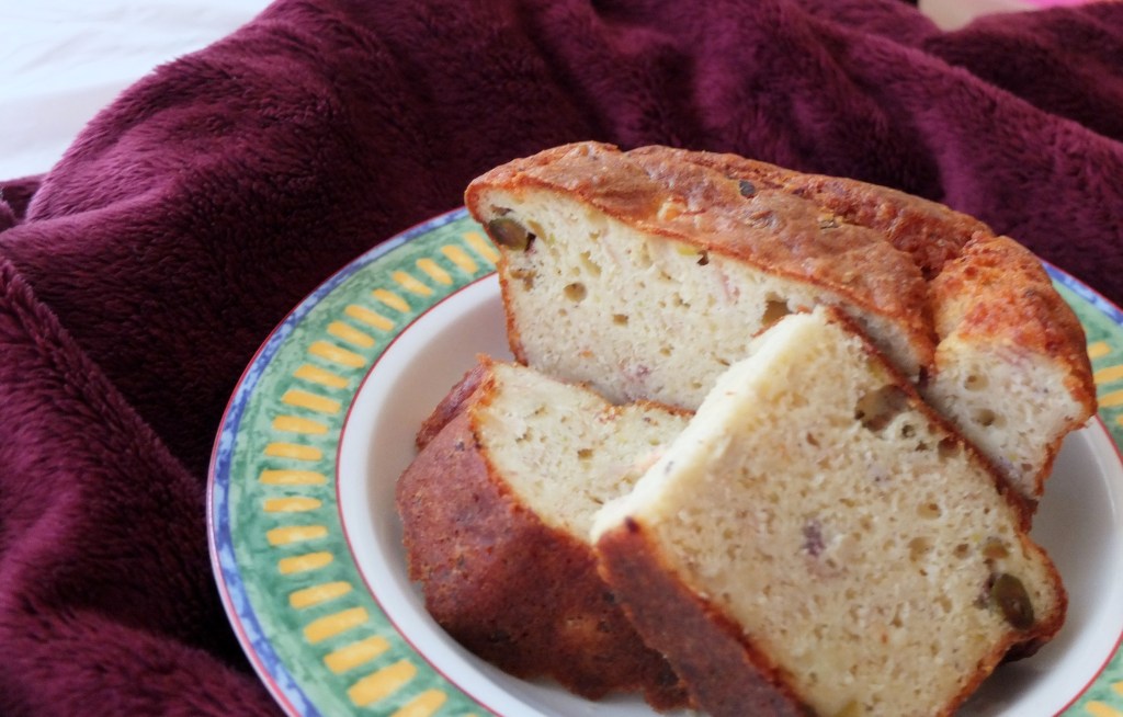 Chicken, ham and cheese cake