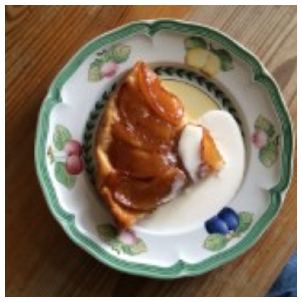 Healthy maple syrup apple tarte tatin with Chinese 5 spices and Tamarind