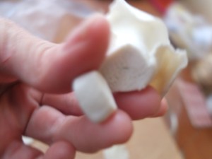 Marzipan roses and leaves