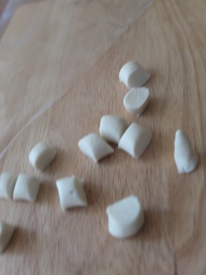 Marzipan roses and leaves