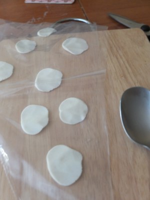 Marzipan roses and leaves