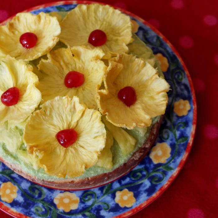 Coconut, pineapple, lime and rum tres leches cake