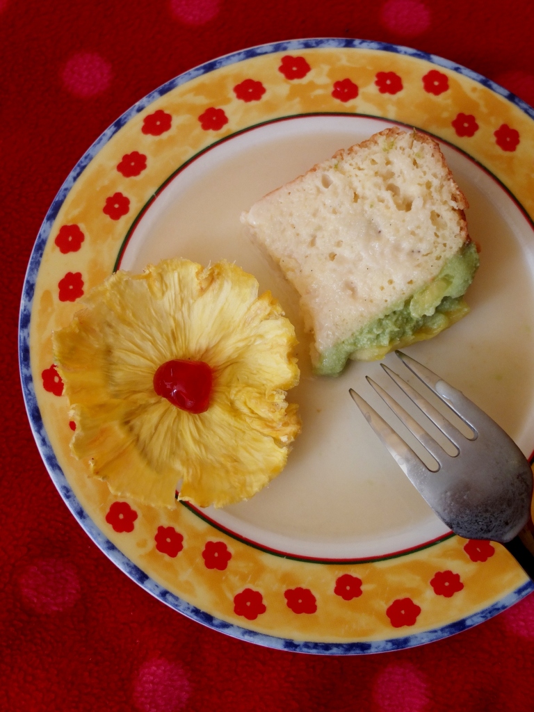 A slice of tropical tres leches cake?