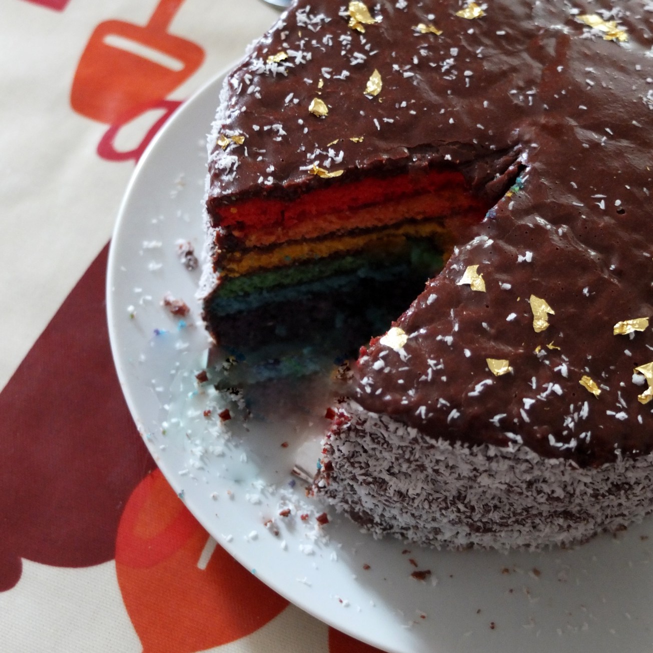 Rainbow cake!