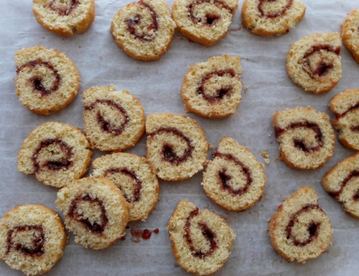 swiss roll slices charlotte royale