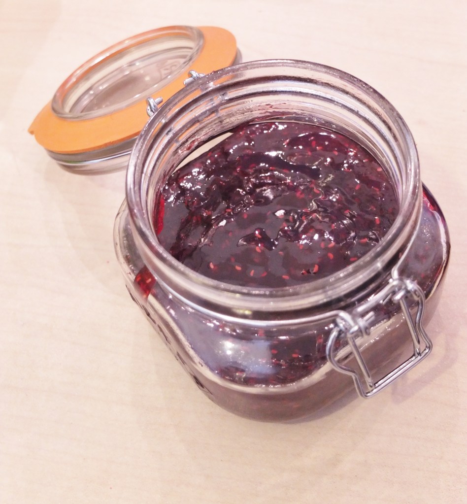 Homemade raspberry jam