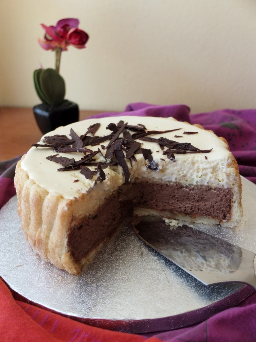 Chocolate and bergamot charlotte russe