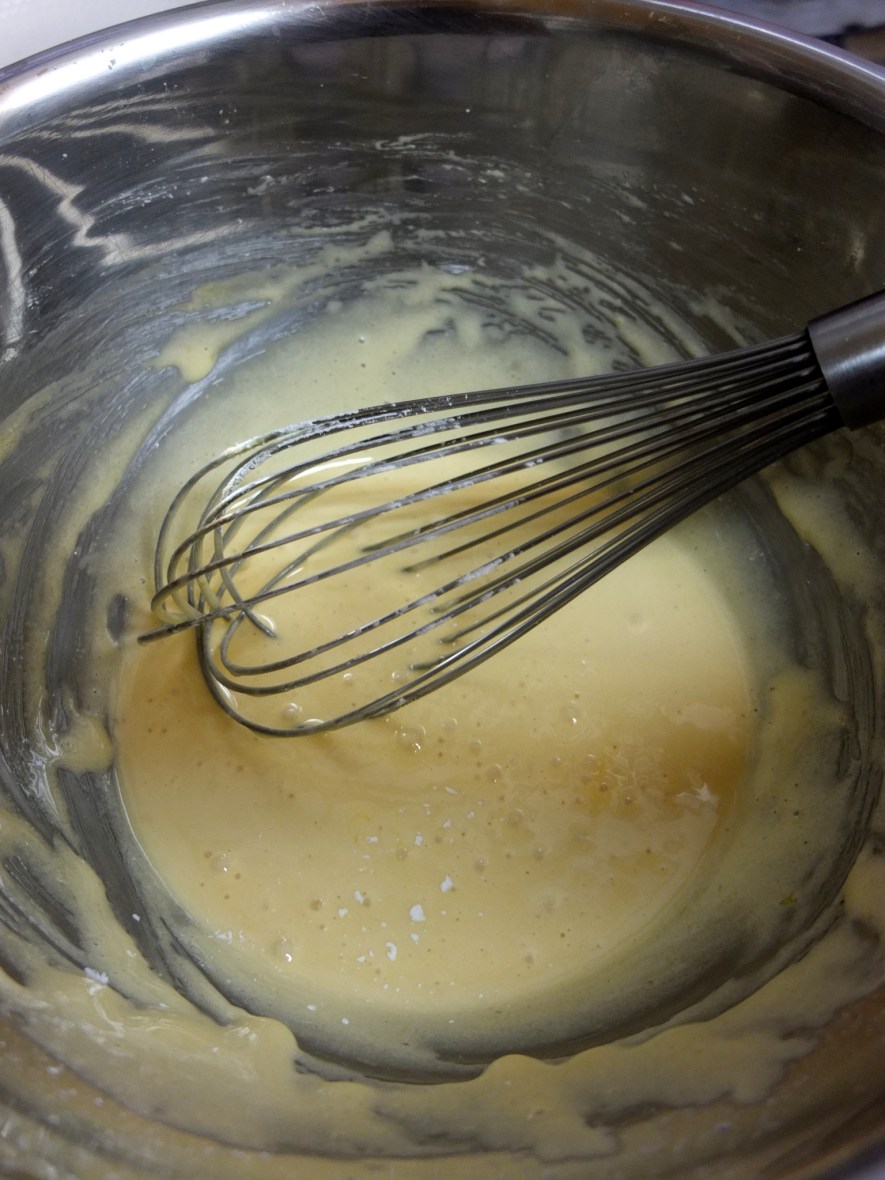 Whisk in the sugar