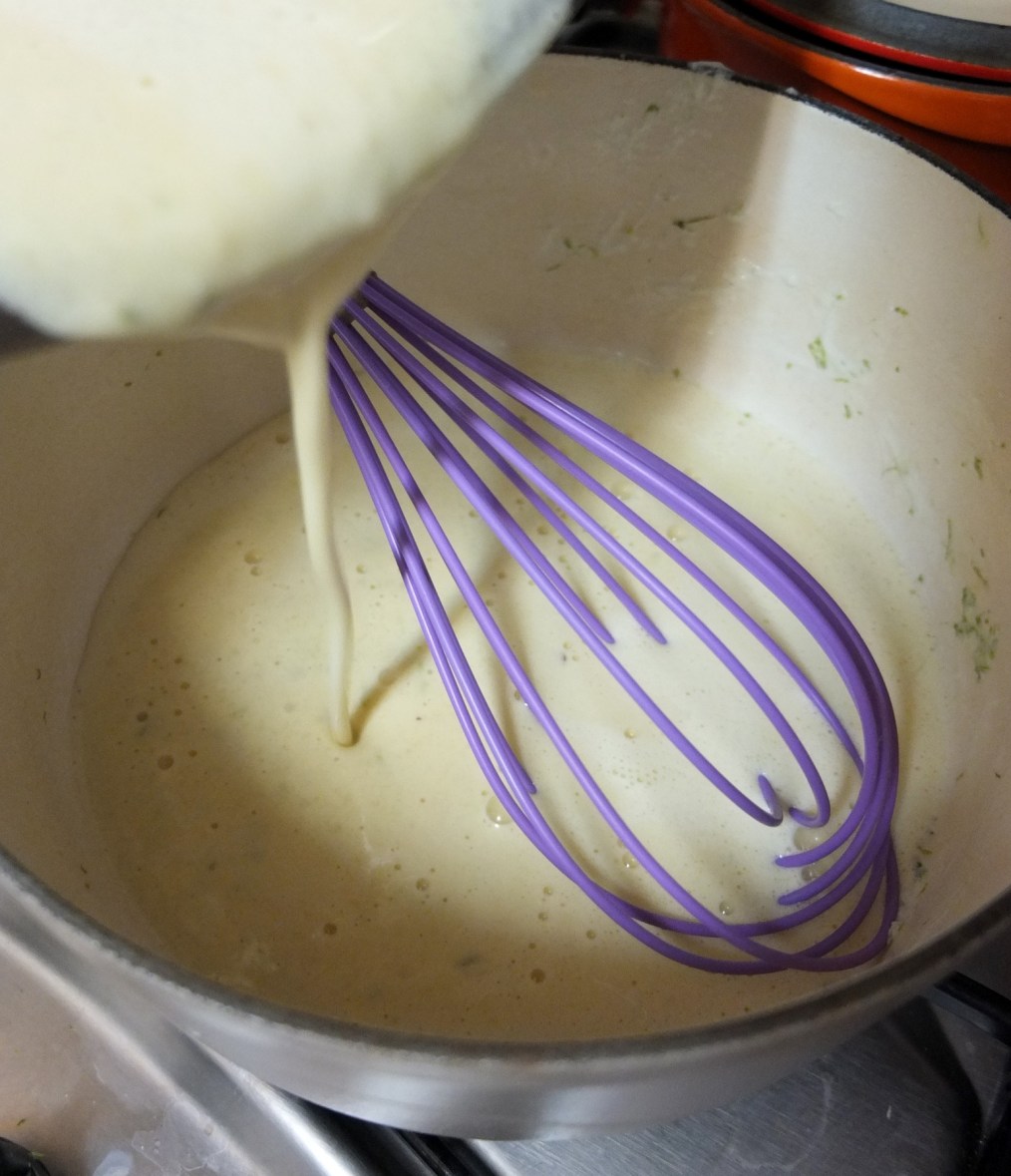 Pour into saucepan