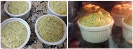 baking the soufflés