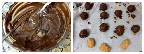 Covering in chocolate