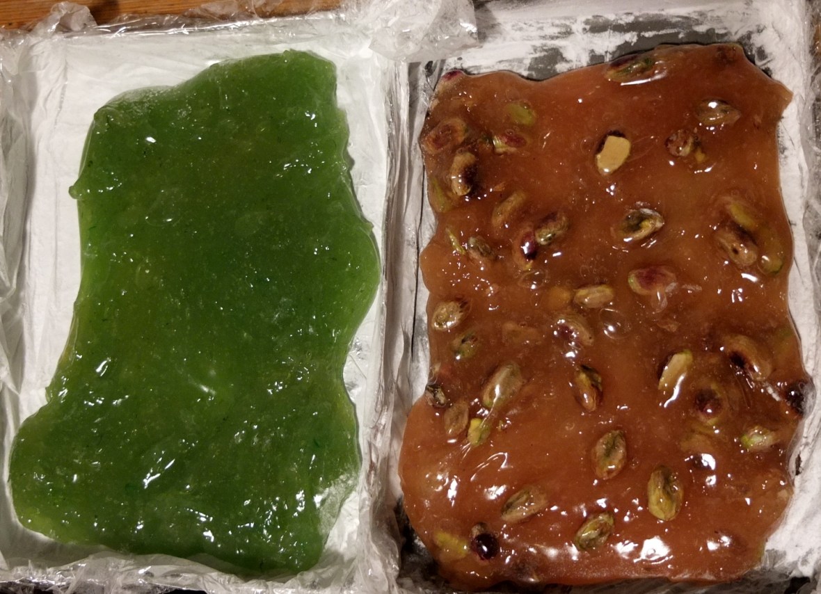 Turkish Delight in the tray