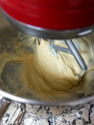 Beat in the milk and yeast