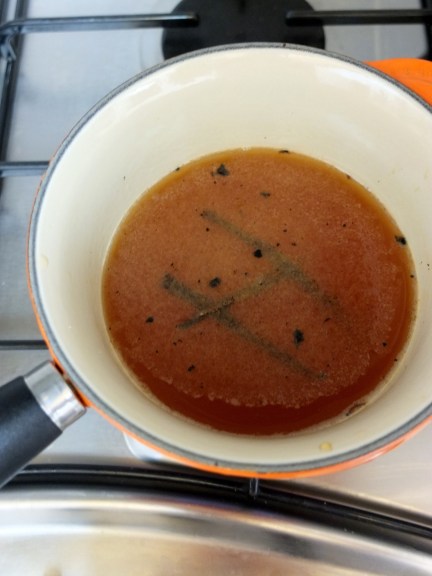 Grapefruit and kirsch syrup