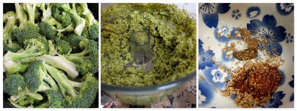 Preparing broccoli soufflés