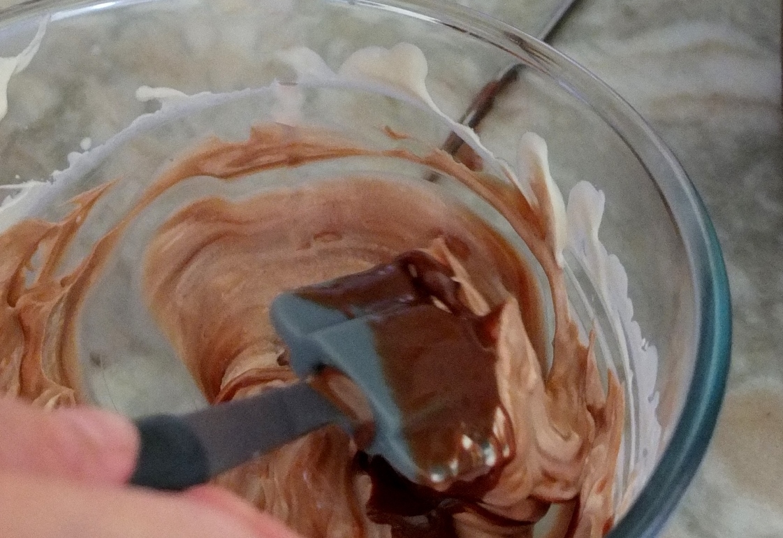 Chocolate mousse 2 for the salted caramel tart