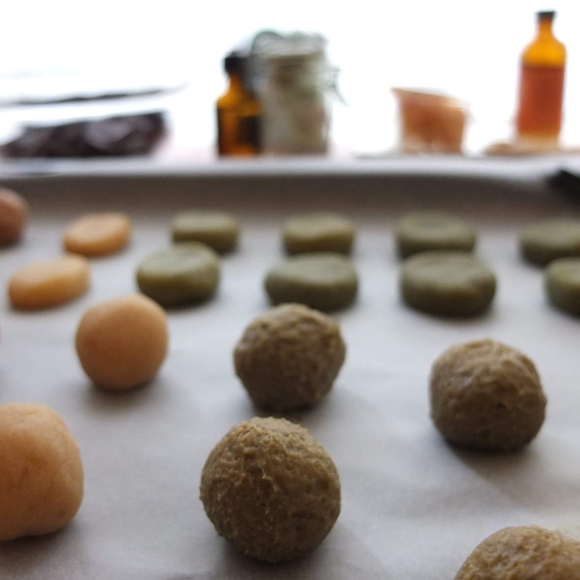 Marzipans and caramels