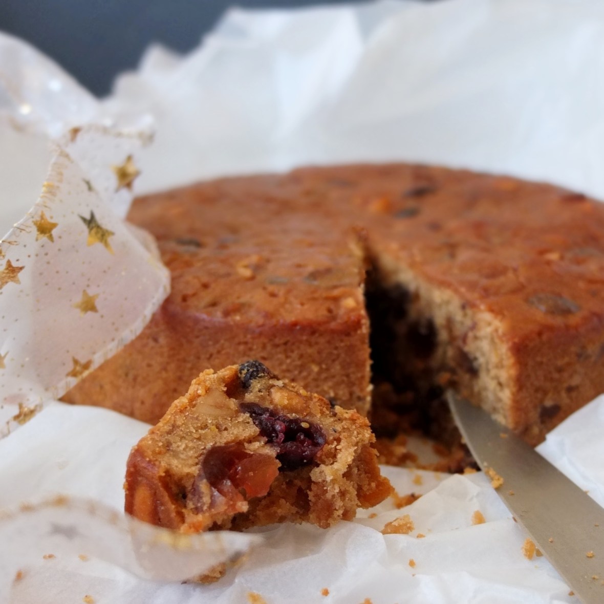 Testing the Christmas fruitcake