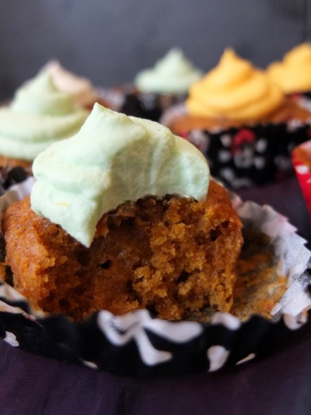 Sweet potato, cranberry and walnut cupcakes