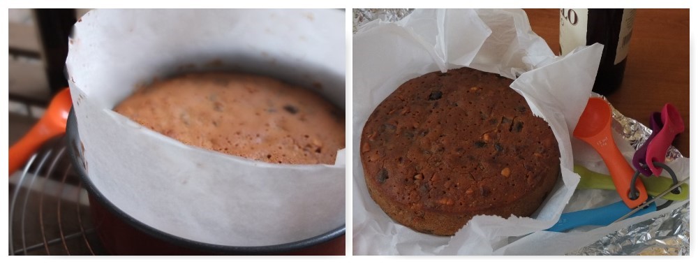 Making a christmas fruitcake2