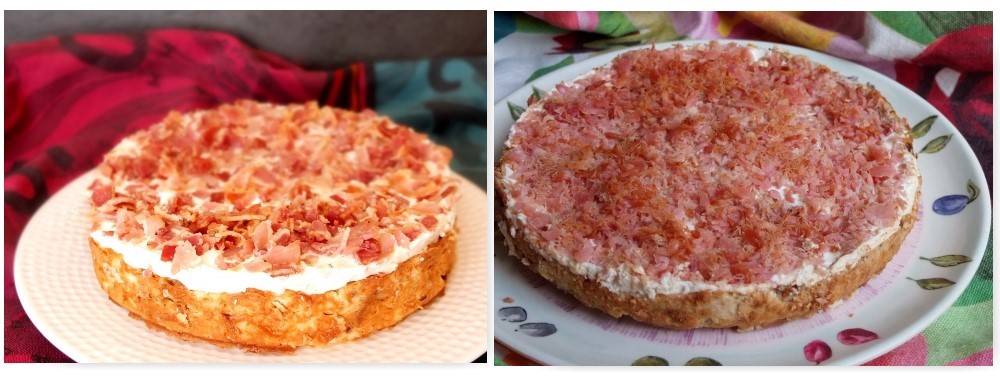 Bacon crumble cheesecakes