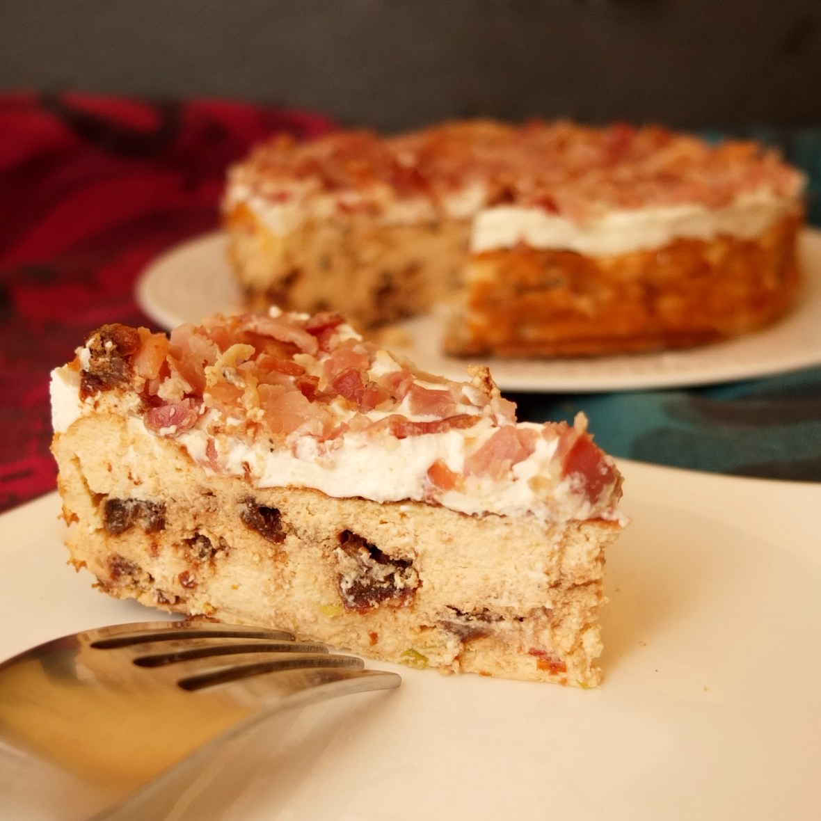 Bacon crumble cheesecake