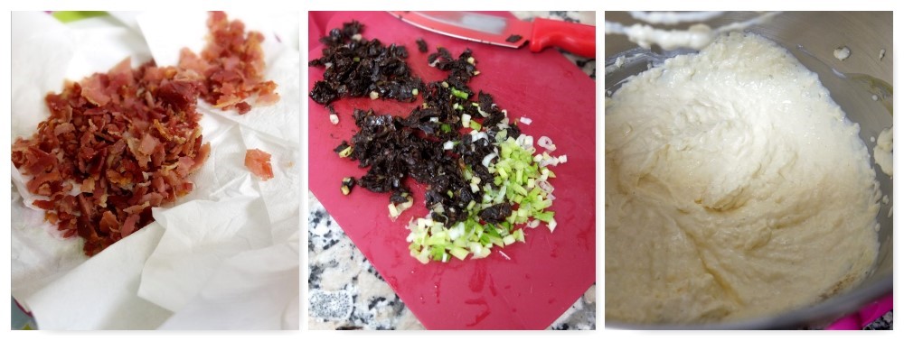 Making bacon crumble cheesecake part 1