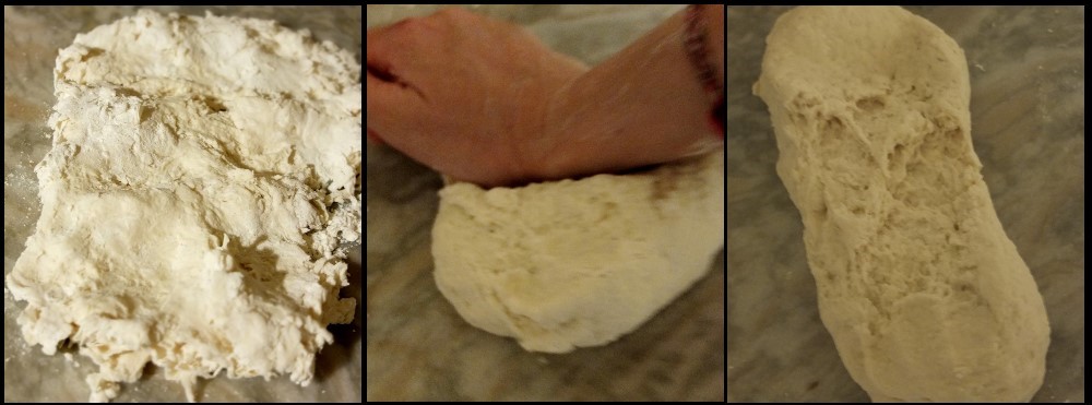 baozi - kneading the starter dough