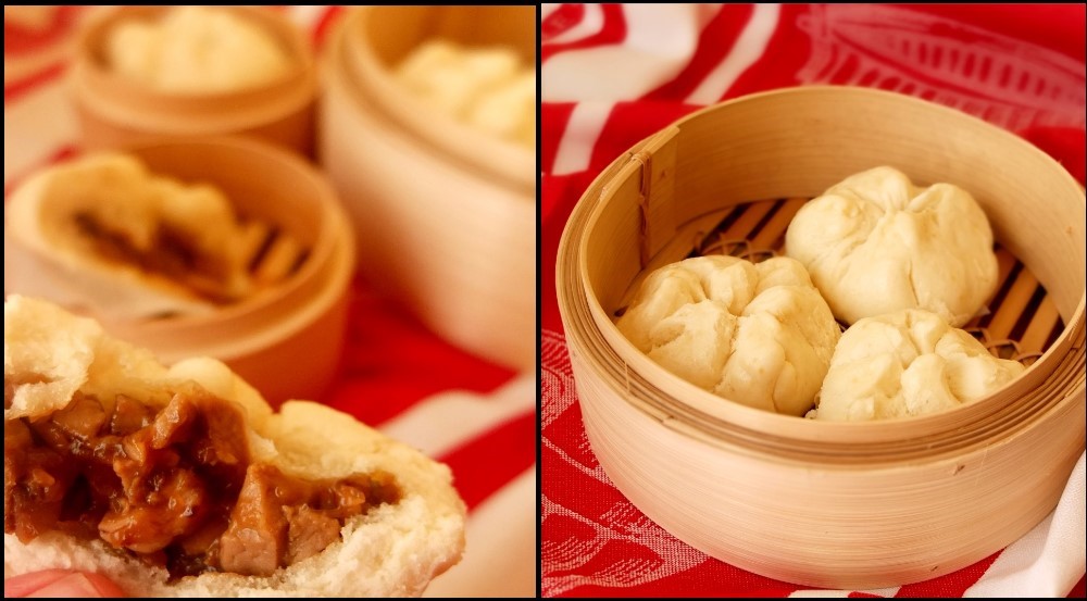 Char siu bao - steamed barbecue pork buns