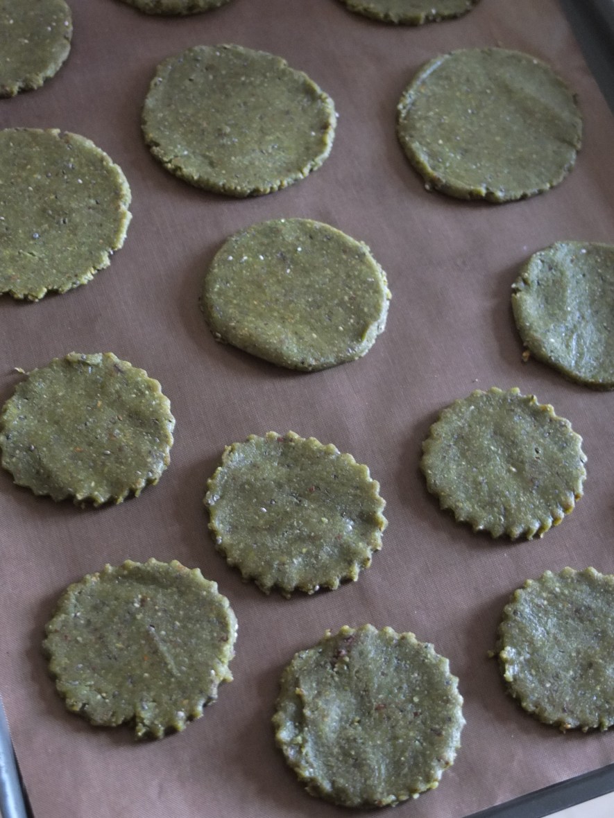 Making buckwheat and nut superfood cookies (biscuits)