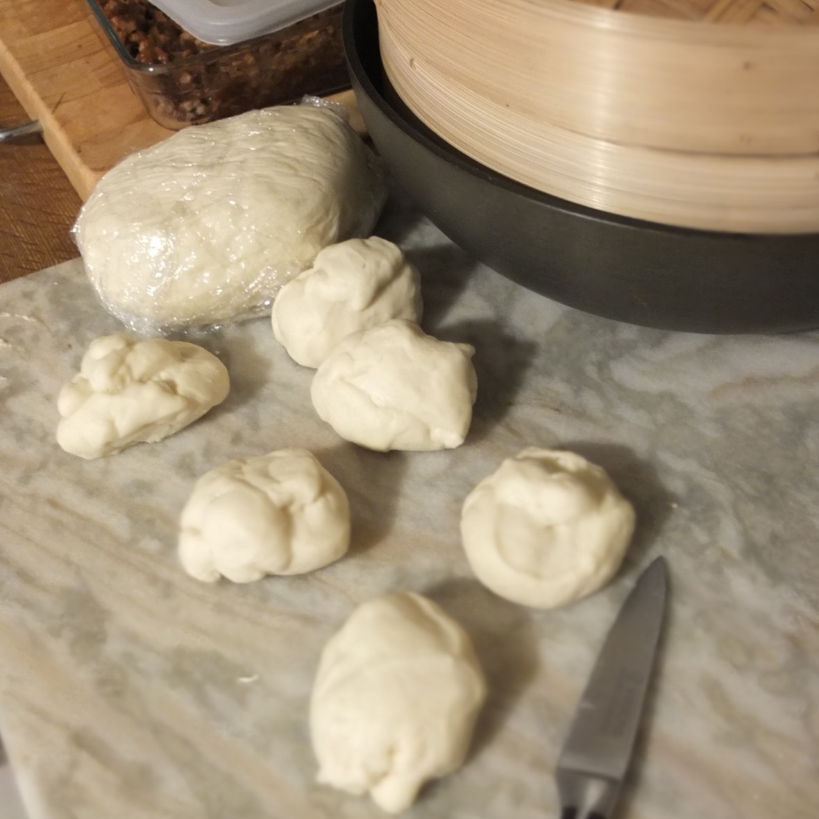 Final wrapper dough for char siu bao