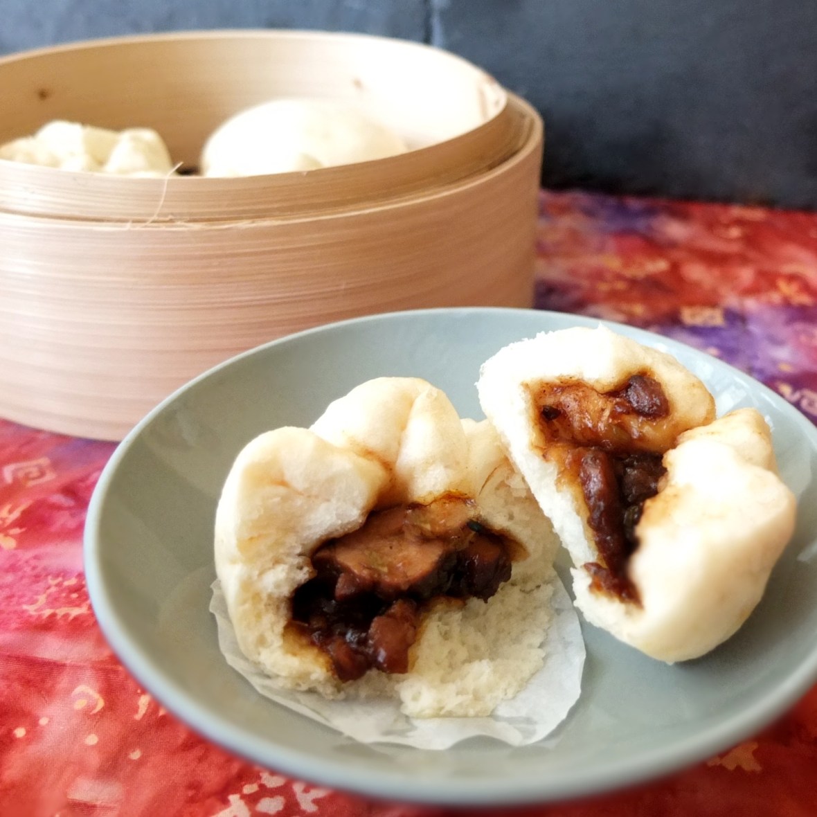 Char siu bao - steamed barbecue pork buns