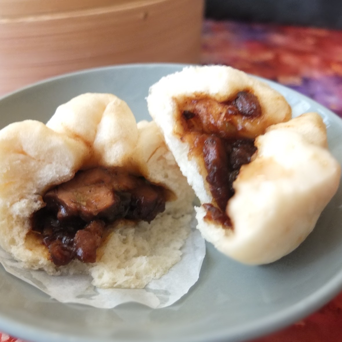 Char siu bao - steamed barbecue pork buns