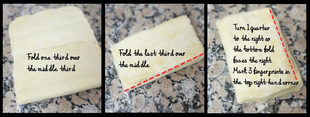 Third simple turn - inverted puff pastry