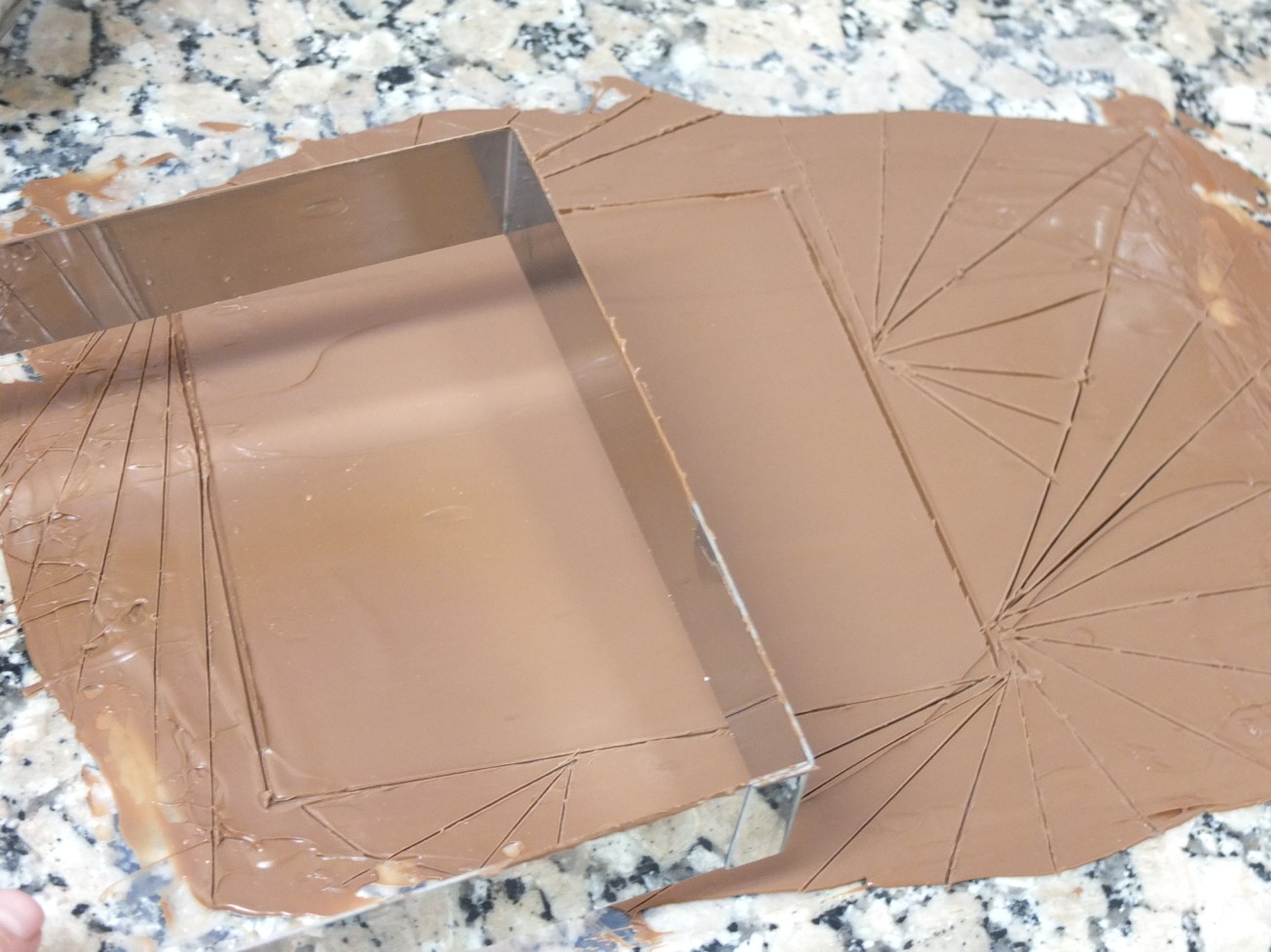 Heavenly chocolate cake tempered chocolate