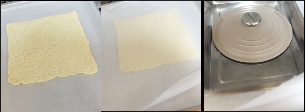 Millefeuille puff pastry - ready for the oven