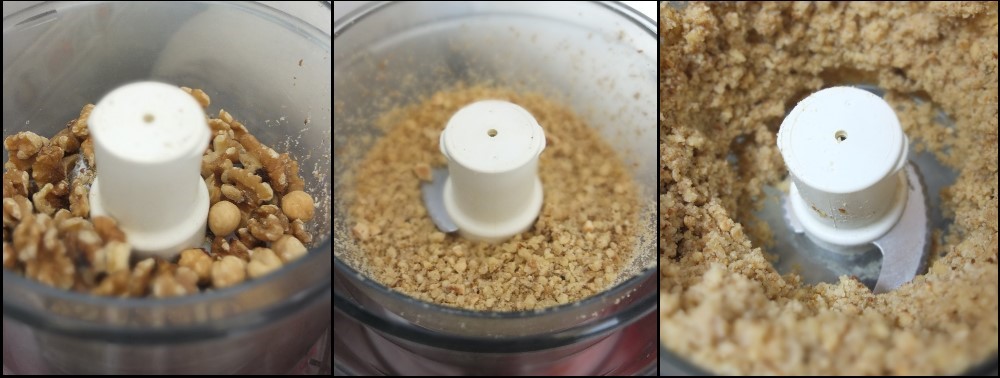 Chocolate and nut caramel slices 1