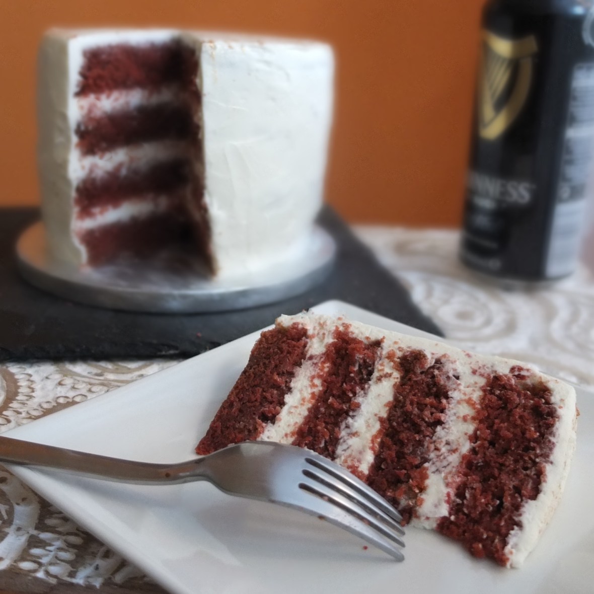 Guinness red velvet cake