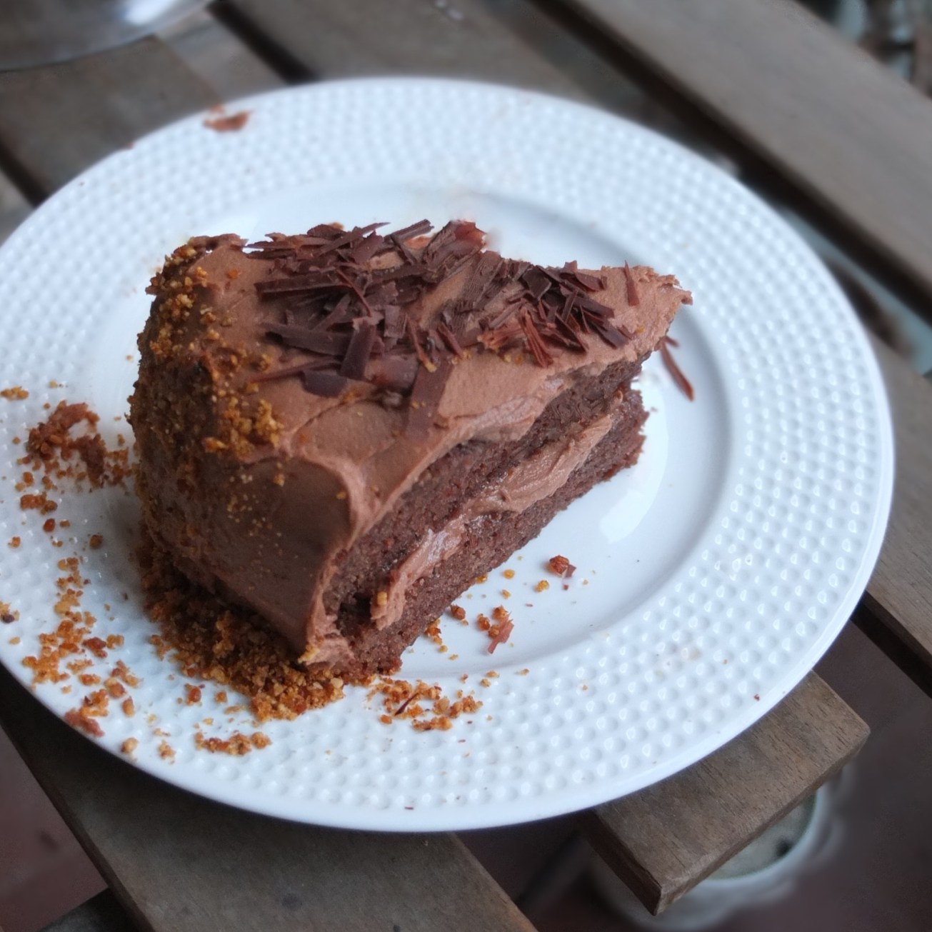 moist chocolate and vanilla sponge cake