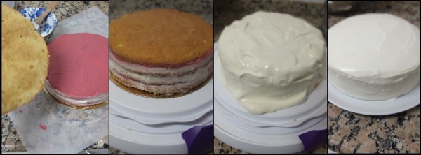 Assembling the chai cake 3