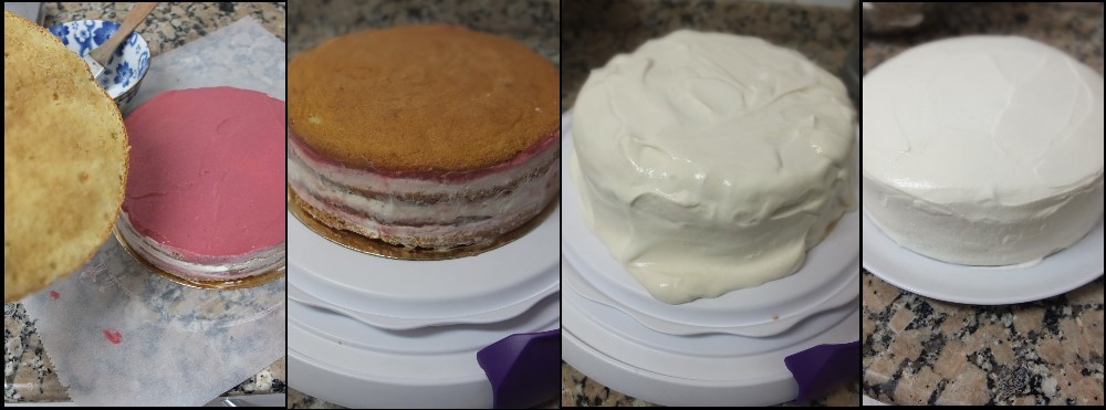 Assembling the chai cake 3