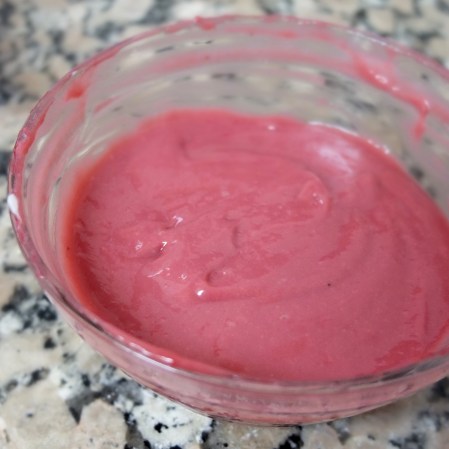 Raspberry curd