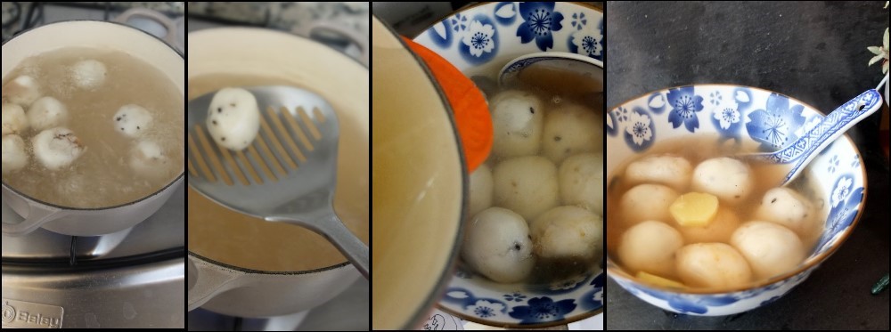 Making red bean dumplings 3