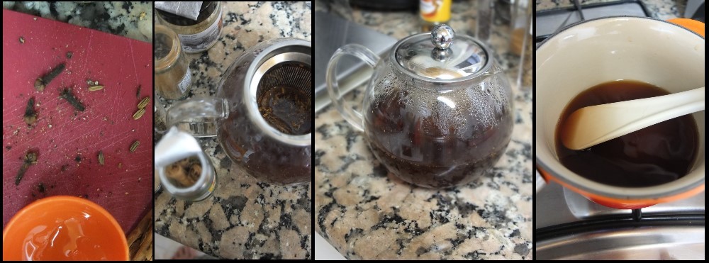 Masala chai, raspberry and pistachio layer cake - masala chai syrup