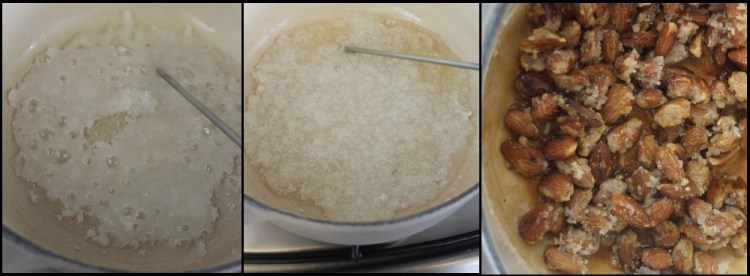 Making homemade praliné 2