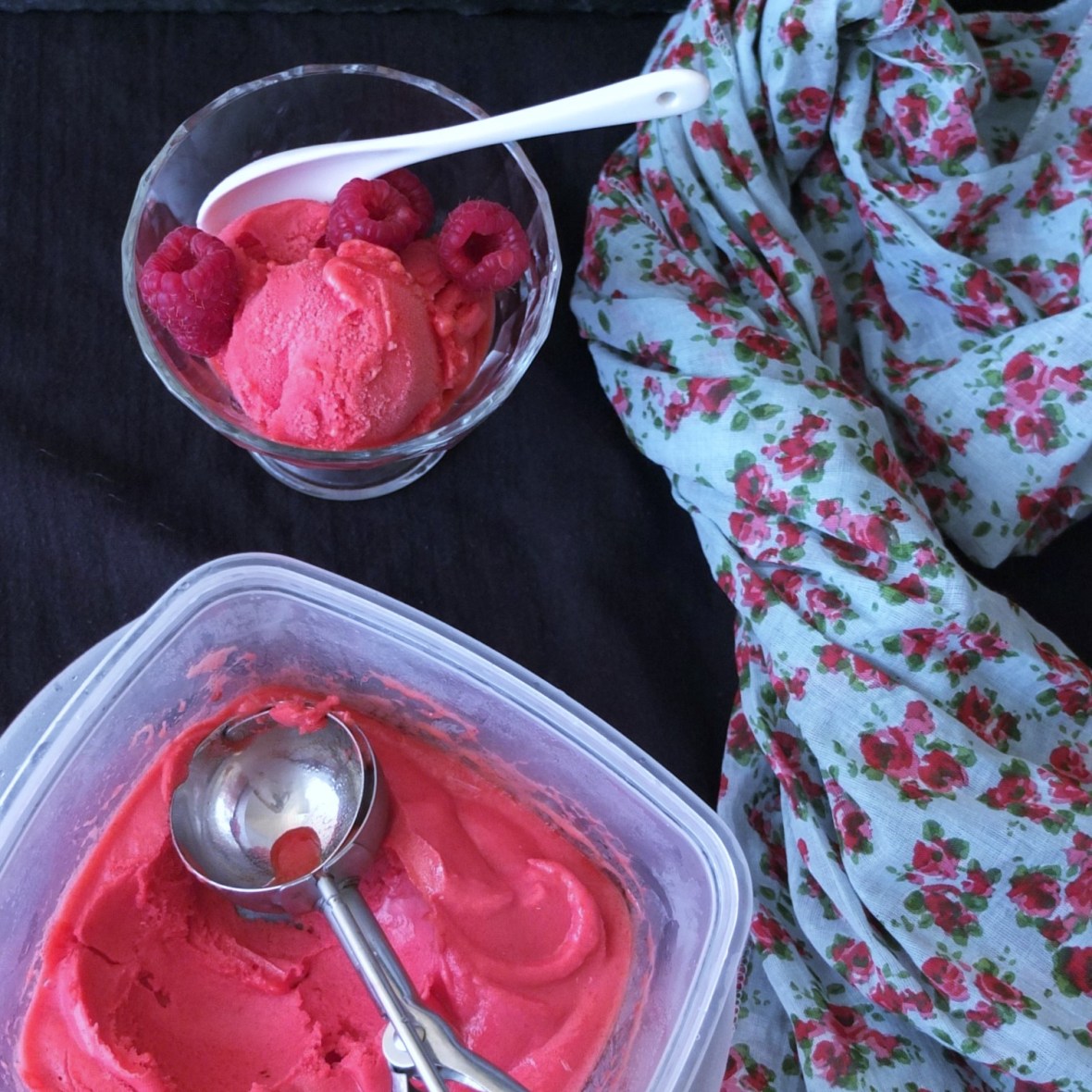 Raspberry sorbet